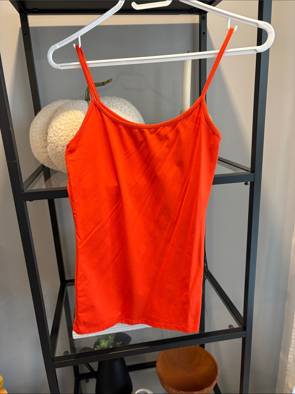 112 Women's Orange Spaghetti Strap Tank Top